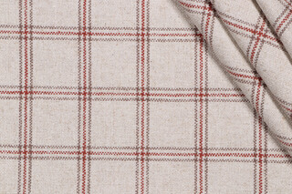 P Kaufmann Cornwall Woven Upholstery Fabric in Paprika 