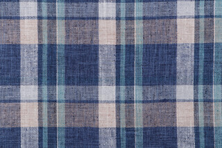 P Kaufmann Glenfield Plaid Woven Upholstery Fabric in Caspian 