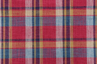 P Kaufmann Glenfield Plaid Woven Upholstery Fabric in Mardi Gras 