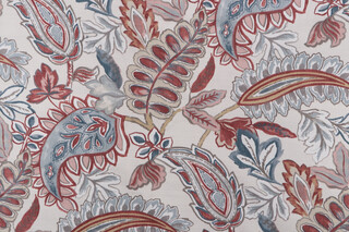 Magnolia Home Abigail Printed Polyester Outdoor Fabric in Parchment 