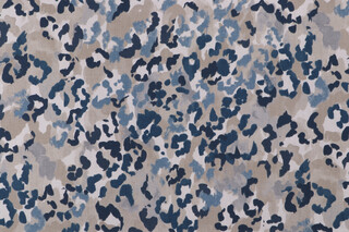Magnolia Home Teddington Printed Cotton Drapery Fabric in Navy 