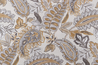 Magnolia Home Abigail Printed Polyester Outdoor Fabric in Barley 