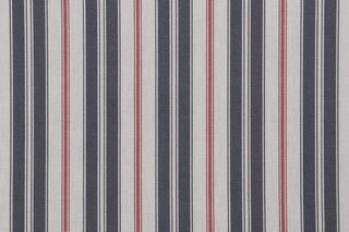 Magnolia Home Newbury Printed Cotton Drapery Fabric in Charcoal 