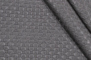 Little Sawyer Vinyl Upholstery Fabric in Grey 