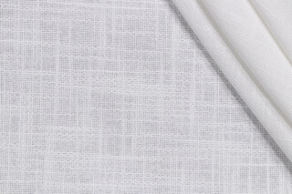 Norden Woven Drapery Fabric in White