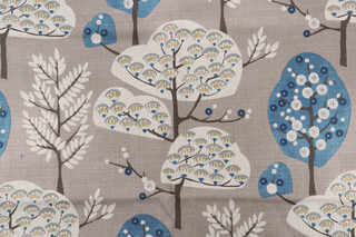 Regal Fabrics Cora Printed Polyester Decorator Fabric in Rain