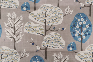 Regal Fabrics Cora Printed Polyester Decorator Fabric in Rain