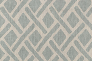 Portfolio Textiles Printed Linen Drapery Fabric in Seaglass
