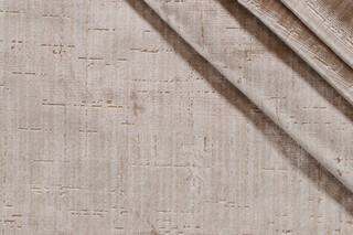 Scalamandre Aquitaine Silk Velvet Upholstery Fabric in Stone
