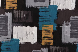 Covington Beyond Printed Cotton Drapery Fabric in 945-Gunmetal