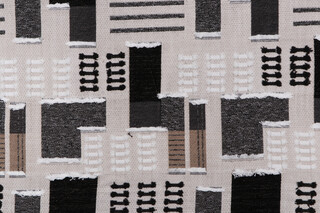 American Decorative Fabrics Complexity Woven Chenille Upholstery Fabric in Black Linen