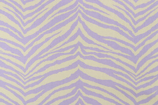 Premier Prints Zebra Printed Cotton Drapery Fabric in Purple/Soft Yellow