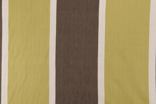 Stripe Woven Upholstery Fabric in Brown/Green