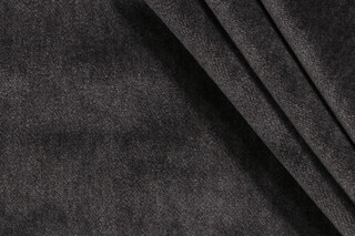 Scalamandre Bay Velvet Upholstery Fabric in Charcoal