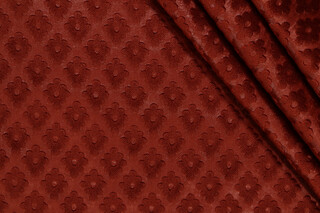 Scalamandre Bourges Velvet Upholstery Fabric in Chataigne