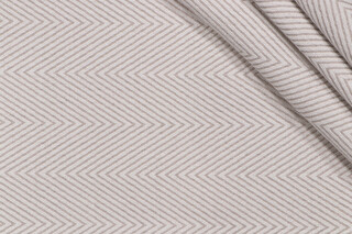 Scalamandre Chevron Woven Solution Dyed Acrylic Outdoor Fabric in Dove
