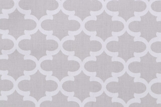 Premier Prints Fynn Printed Cotton Drapery Fabric in Grey