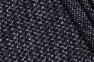 1 Yard Crypton High Performance Woven Chenille Upholstery Fabric in Midnight Blue