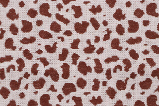 1 Yard Spot Woven Chenille Upholstery Fabric in Cocoa