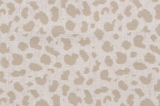 Spot Woven Chenille Upholstery Fabric in Linen