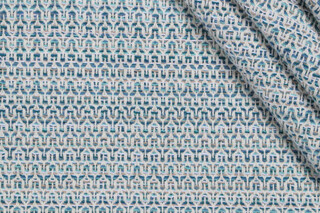 Levi Woven Upholstery Fabric in Blue