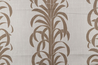 Charmont Printed Drapery Fabric in Sienna