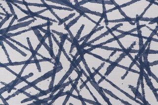 Pop Off Woven Upholstery Fabric in Indigo 