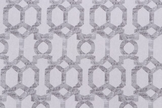 Mill Creek Widegren Printed Cotton Drapery Fabric in Silver 