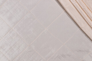Pintuck Taffeta Decorator Fabric in Beige 
