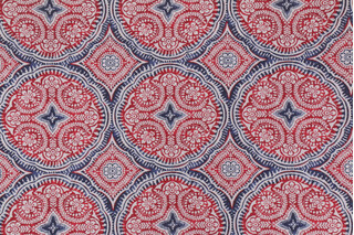 Richloom Besetta Printed Polyester Outdoor Fabric in Nautical