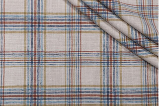Hamilton Woodlark Woven Chenille Upholstery Fabric in Bluejay