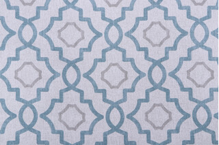 Magnolia Home Talbot Printed Cotton Drapery Fabric in Verdigris