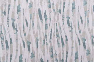 Magnolia Home Bennett Printed Cotton Drapery Fabric in Spa