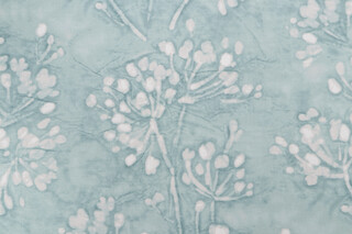 PK Lifestyles Gossamer Branch Printed Cotton Drapery Fabric in Seaglass