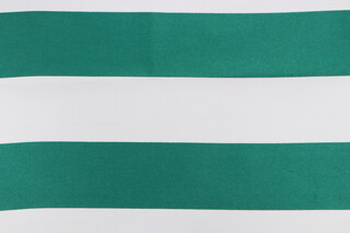 Sunbrella Cabana Stripe Woven Solution Dyed Acrylic Outdoor Fabric in Emerald