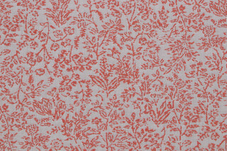 Sunbrella Little Leaves 44490-0001 Woven Solution Dyed Acrylic Outdoor Fabric in Persimmon