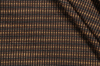 Scalamandre Avondale Point Woven Upholstery Fabric in Teal/Umber/Straw