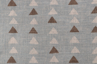 PK Lifestyles Nomadic Triangle Printed Cotton Blend Drapery Fabric in Seaglass