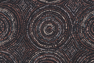 Acapulco Printed Velvet Decorator Fabric in Black/Multi