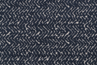 Wavy Woven Chenille Upholstery Fabric in Indigo