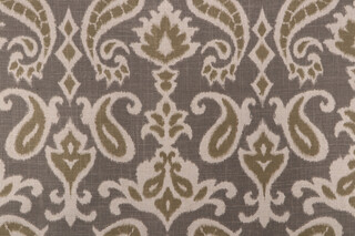 Dorell Fabrics Enchanted Printed Linen Blend Drapery Fabric in Mineral