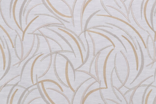 Sample of Richloom Swift Embroidered Drapery Fabric in Luminous 