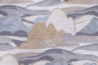 Richloom Westmore Printed Cotton Blend Drapery Fabric in Driftwood 
