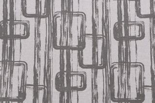 Galvan Printed Linen Drapery Fabric in Grey