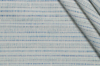 Stripe Woven Upholstery Fabric in Marine