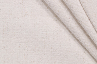 Cantu Woven Chenille Upholstery Fabric in Snow