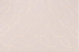 Duralee Ringlet-2 Embroidered Drapery Fabric in 84-Ivory