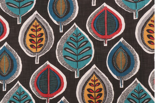 Covington Yoshino Printed Cotton Drapery Fabric in 397-Primary