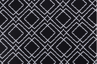 Covington Jacava Printed Cotton Drapery Fabric in Chalkboard