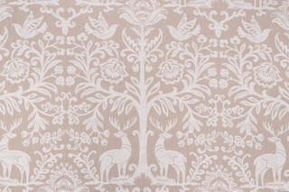 Covington Oh Deer Woven Decorator Fabric in 195-Vintage Linen